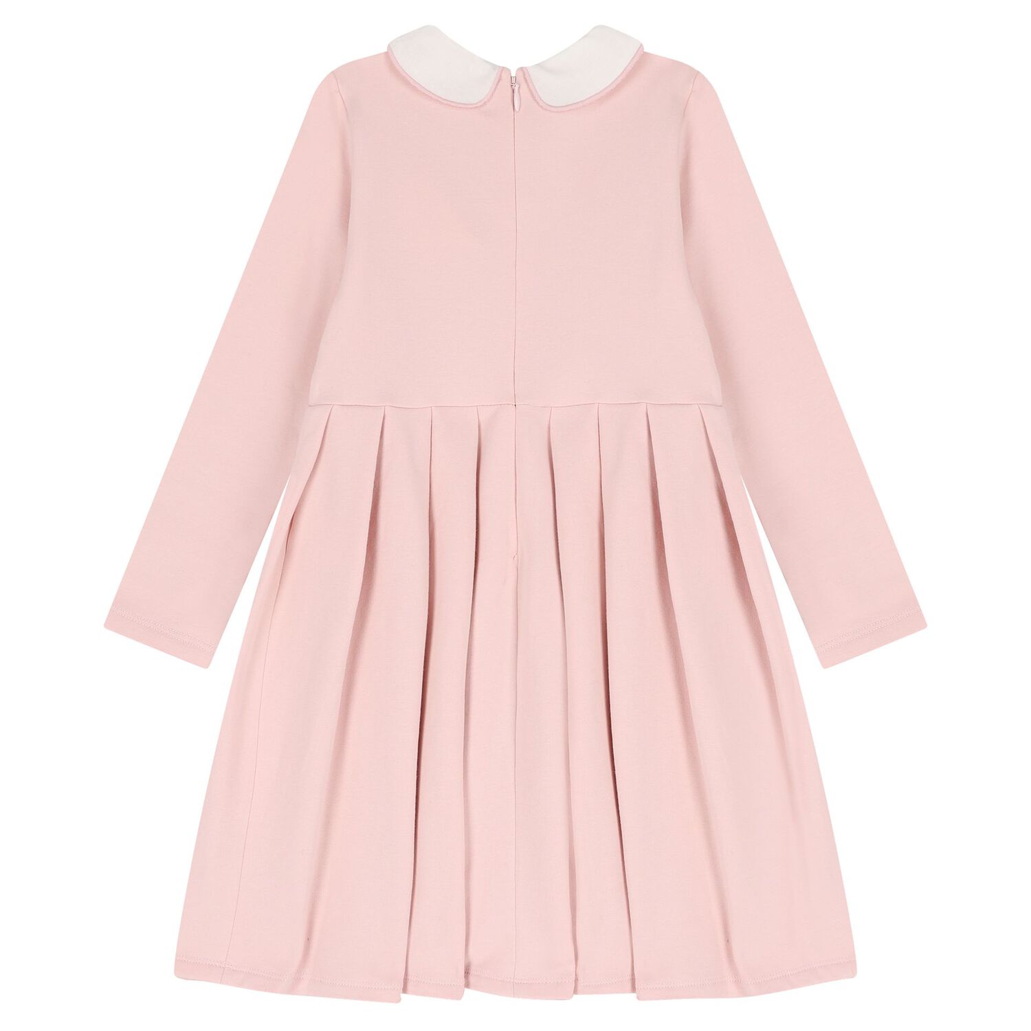 Girls Pink Pleated Dress, 1, hi-res