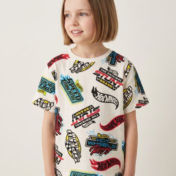 Boys Ivory Hot Wheels T-Shirt 