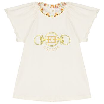 Girls Ivory Logo T-Shirt