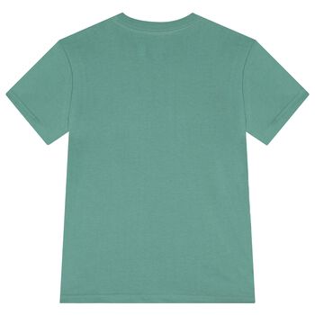 Boys Green Jersey Polo Bear T-Shirt