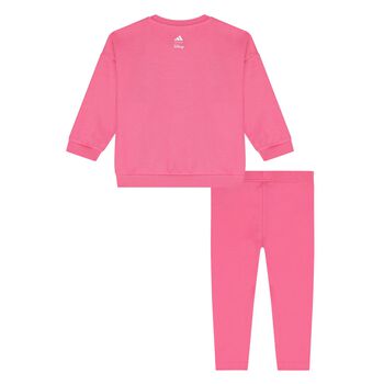 Younger Girls Pink Disney Logo Leggings Set