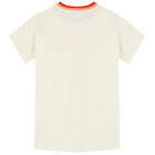 فستان بالشعار باللون البيج, 1, hi-res