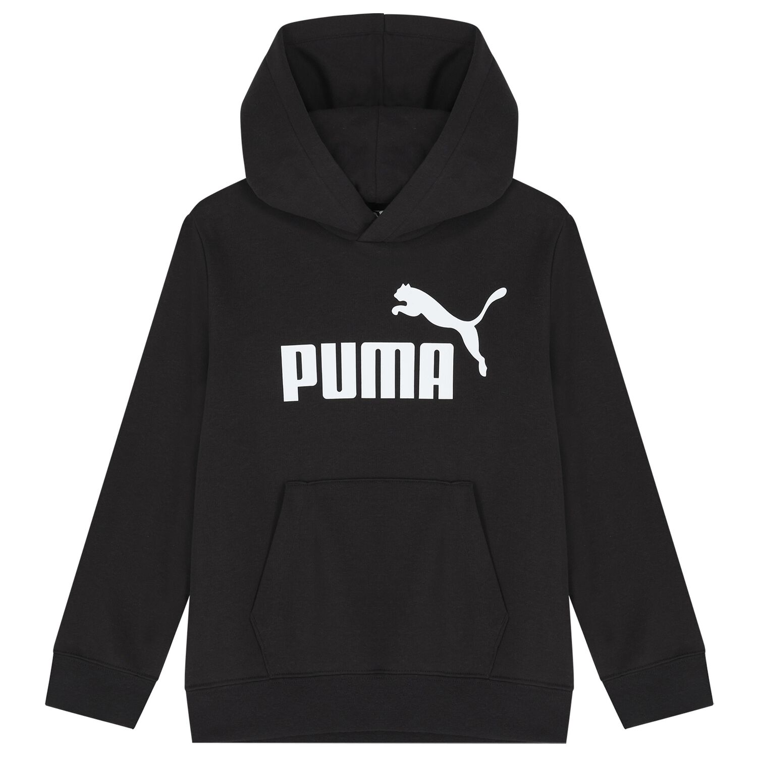 Boys Black & White Logo Hooded Top, 1, hi-res