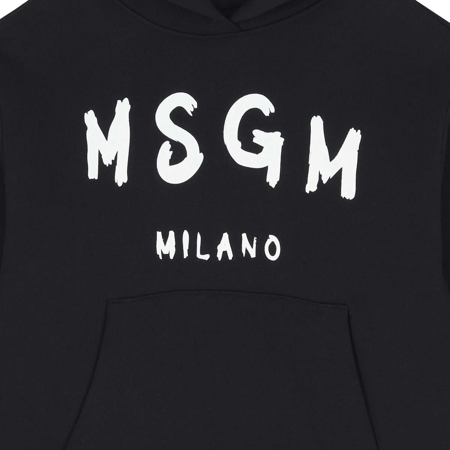 Black Logo Hooded Top, 2, hi-res
