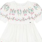 فستان بطبعة الزهور باللون الأبيض للبنات, 1, hi-res