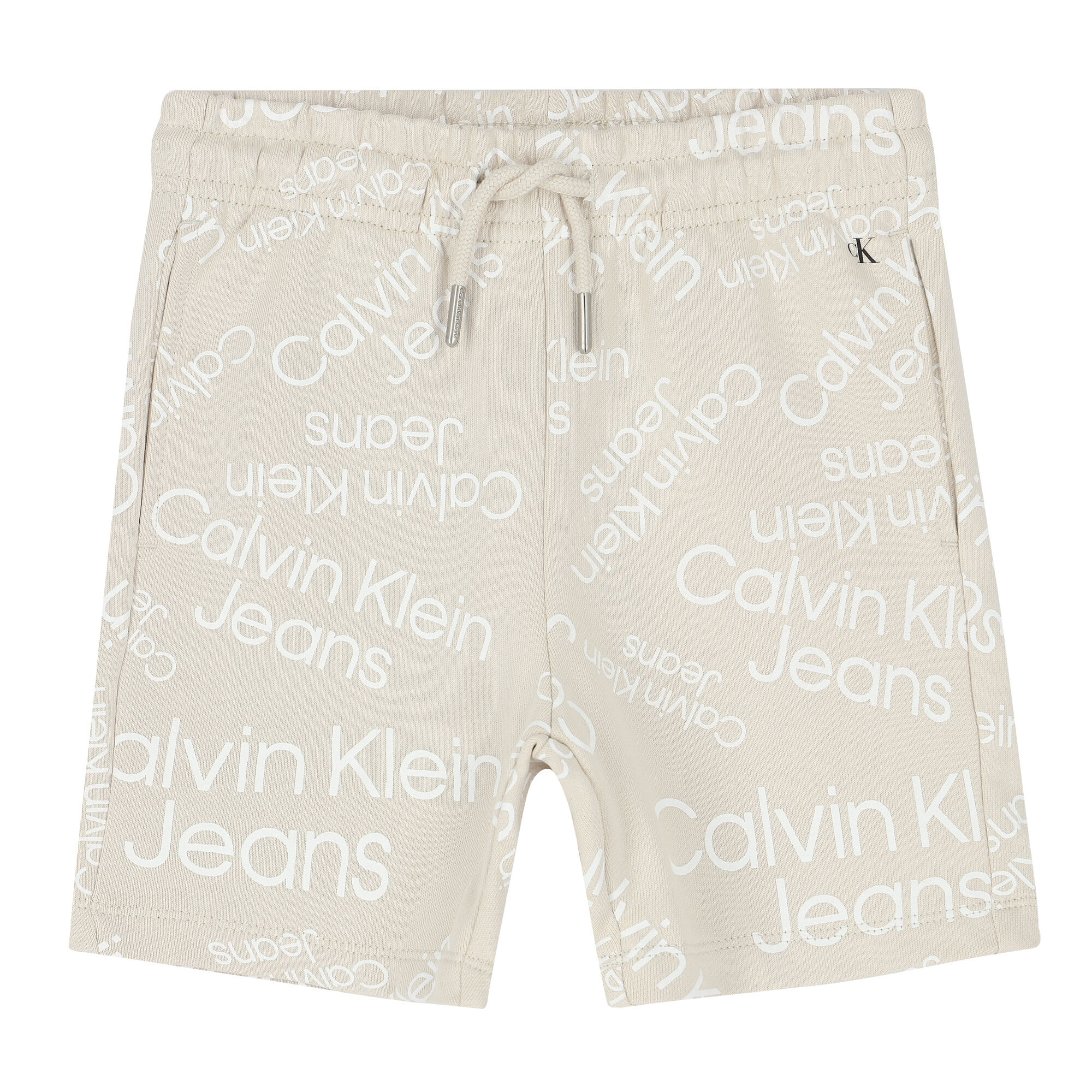 Calvin Klein Boys Beige Logo Shorts Junior Couture Bahrain