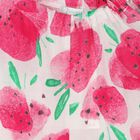 Girls Ivory & Red Strawberry Playsuit, 1, hi-res