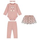 Baby Girls Pink Leggings Set, 1, hi-res