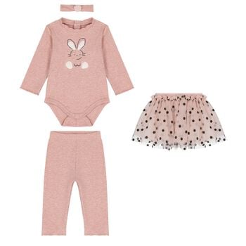Baby Girls Pink Leggings Set