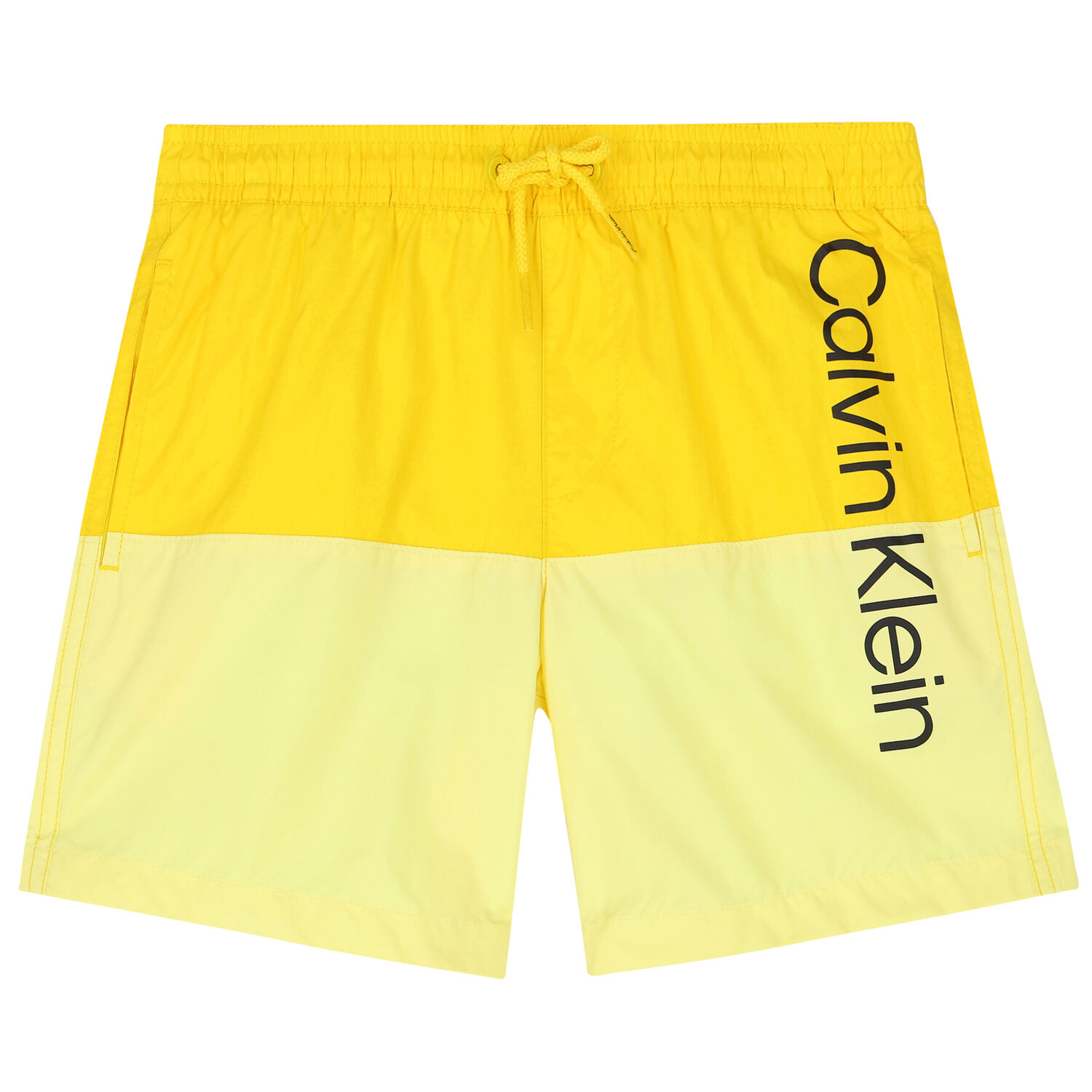 Boys Yellow Logo Swim Shorts, 2, hi-res image number null