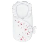 مدس بنات بطبعة الزهور   باللون الأبيض والوردي, 1, hi-res