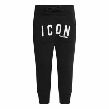 Boys Black Icon Joggers