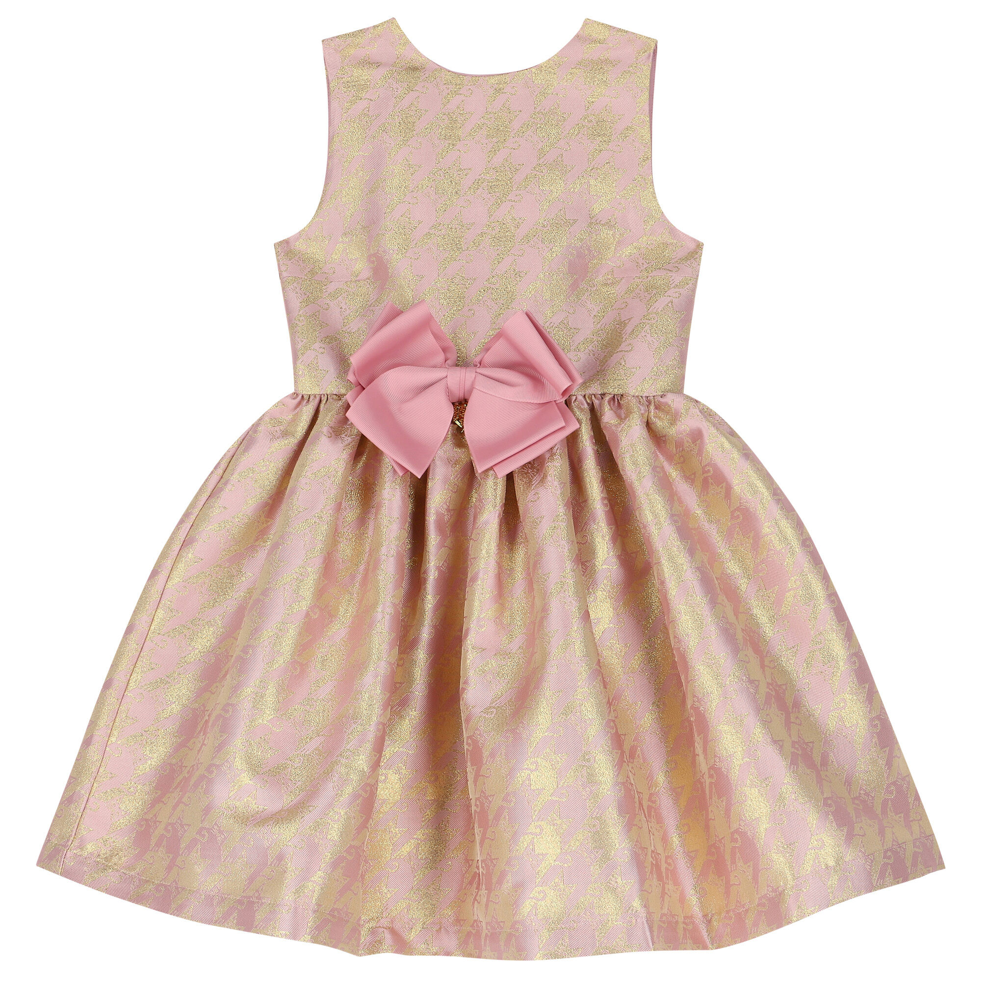 Angel s Face Girls Pink Gold Dress Junior Couture USA
