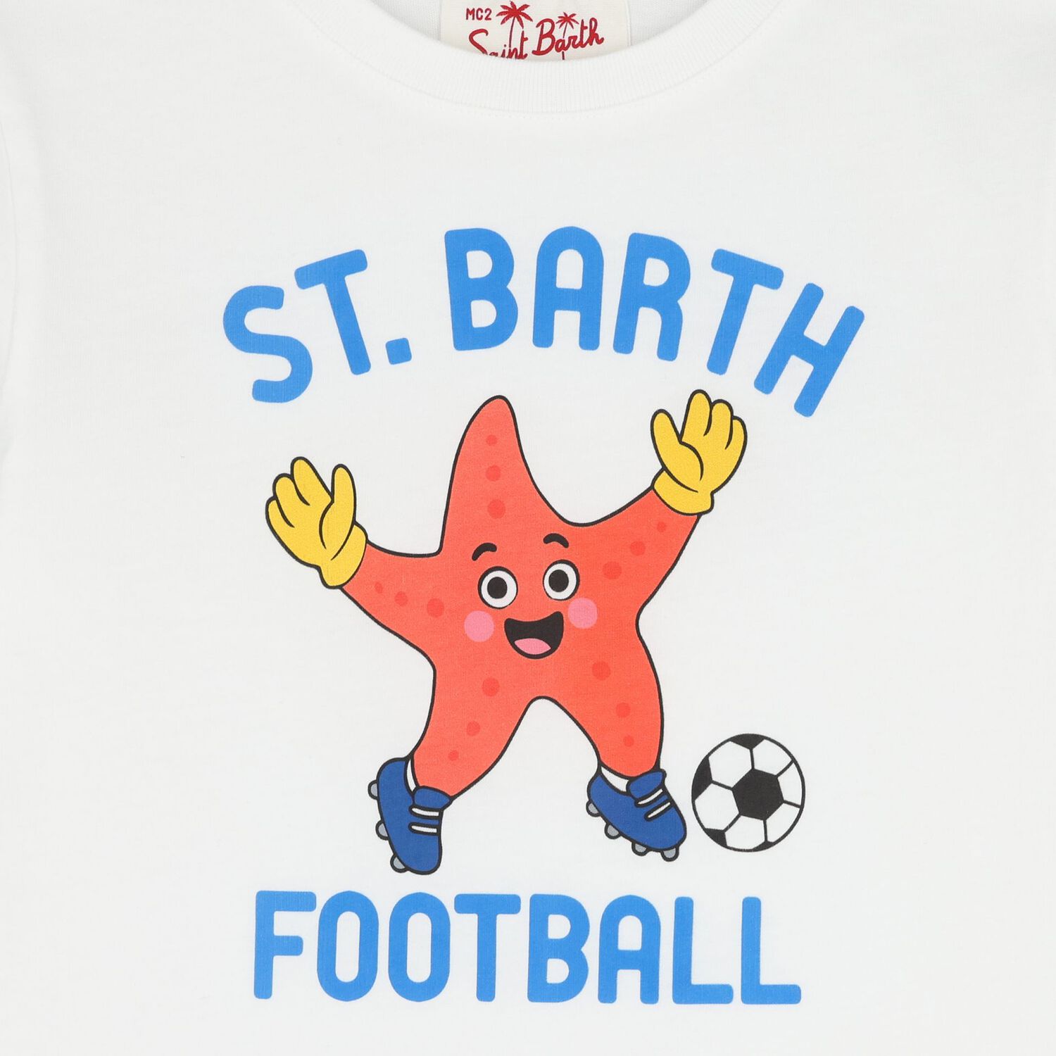 Boys White Starfish T-Shirt, 1, hi-res