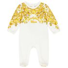 Baby Girls White & Yellow Majolica Babygrow Gift Set, 1, hi-res