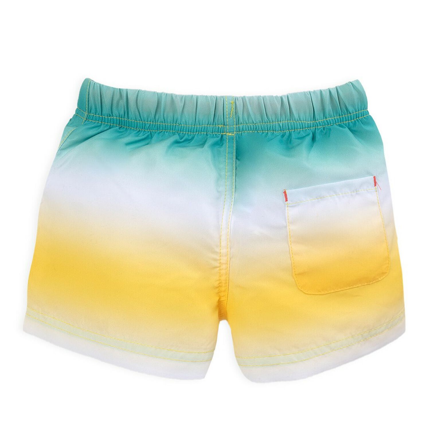 Boys Green & Yellow Swim Shorts, 1, hi-res image number null