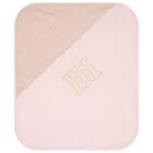 Baby Girls Pink & Gold Logo Blanket, 2, hi-res