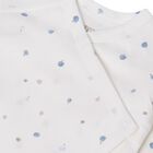 Baby Boys Ivory & Blue Babygrow Gift Set, 3, hi-res
