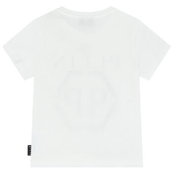 Boys White Logo T-Shirt