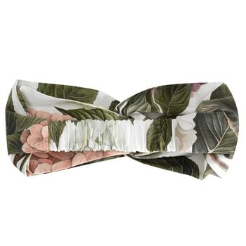 Baby Girls Ivory, Pink & Green Floral Headband