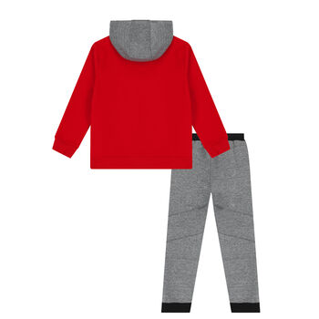 Boys Red & Grey Tracksuit