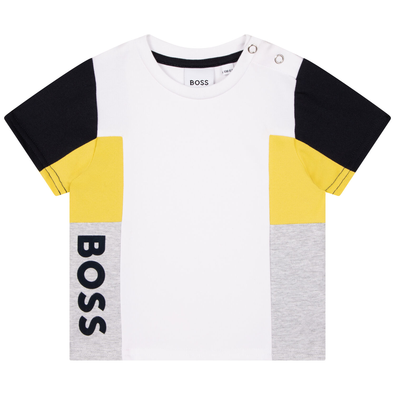 Younger Boys White Logo T-Shirt, 2, hi-res image number null