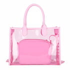 Girls Pink Logo Transparent Tote Bag, 1, hi-res