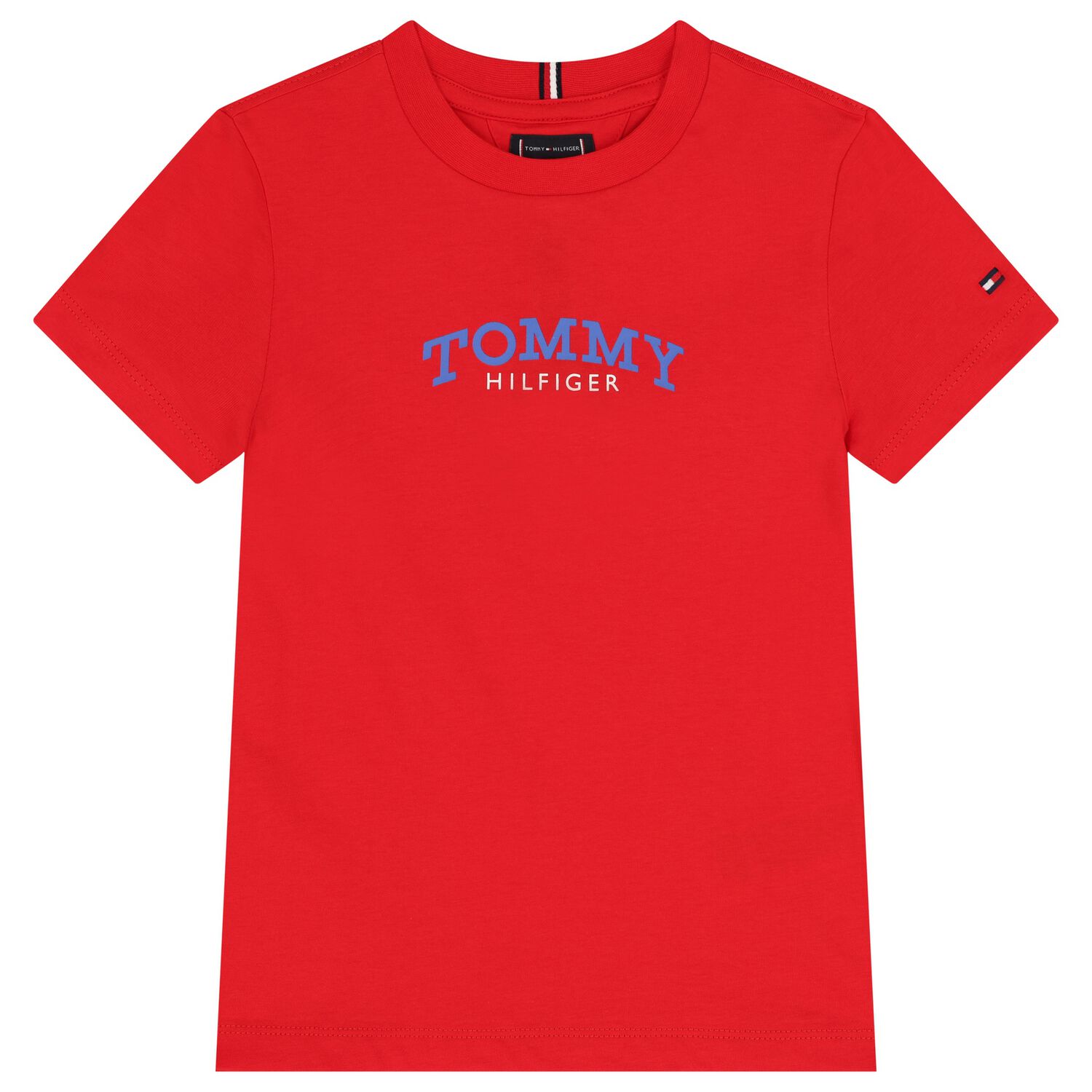 تيشيرت اولاد بالشعار باللون الاحمر , 3, hi-res