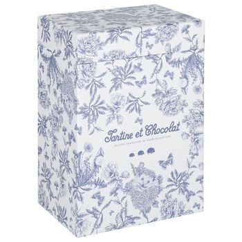 Ivory & Navy Blue Toile De Jouy Augustine The Rabbit ( 28CM )