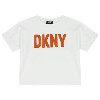 Girls White Logo T-Shirt