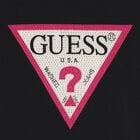 Girls Black Diamante Logo T-Shirt, 9, hi-res