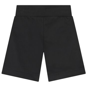 Boys Black Logo Shorts