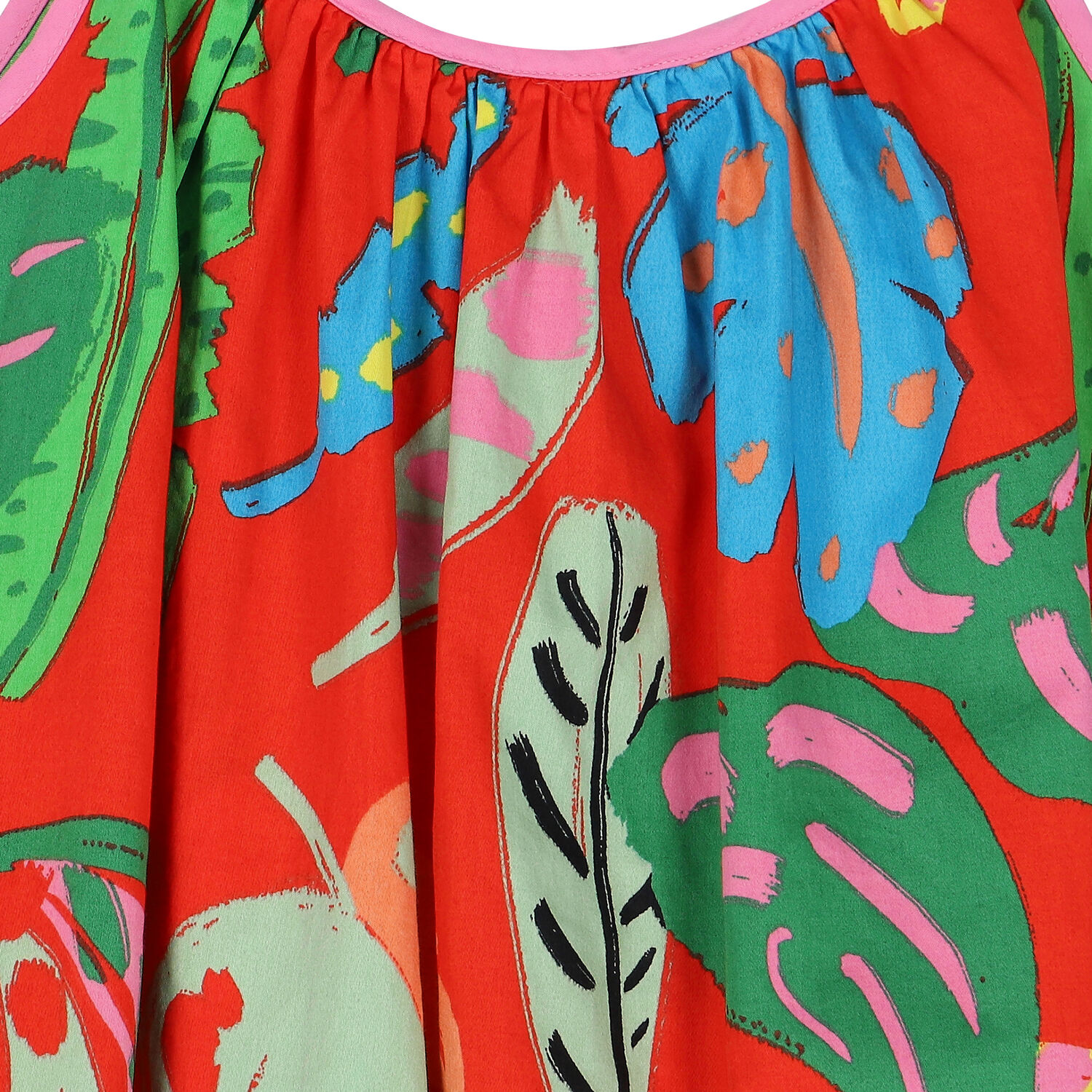 Girls Red Leaves Dress, 1, hi-res image number null