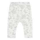 Grey & White Toile De Jouy Cotton Baby Pyjamas, 2, hi-res