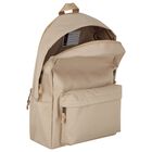 Beige Canvas Pony Logo Backpack ( 44cm ) , 1, hi-res