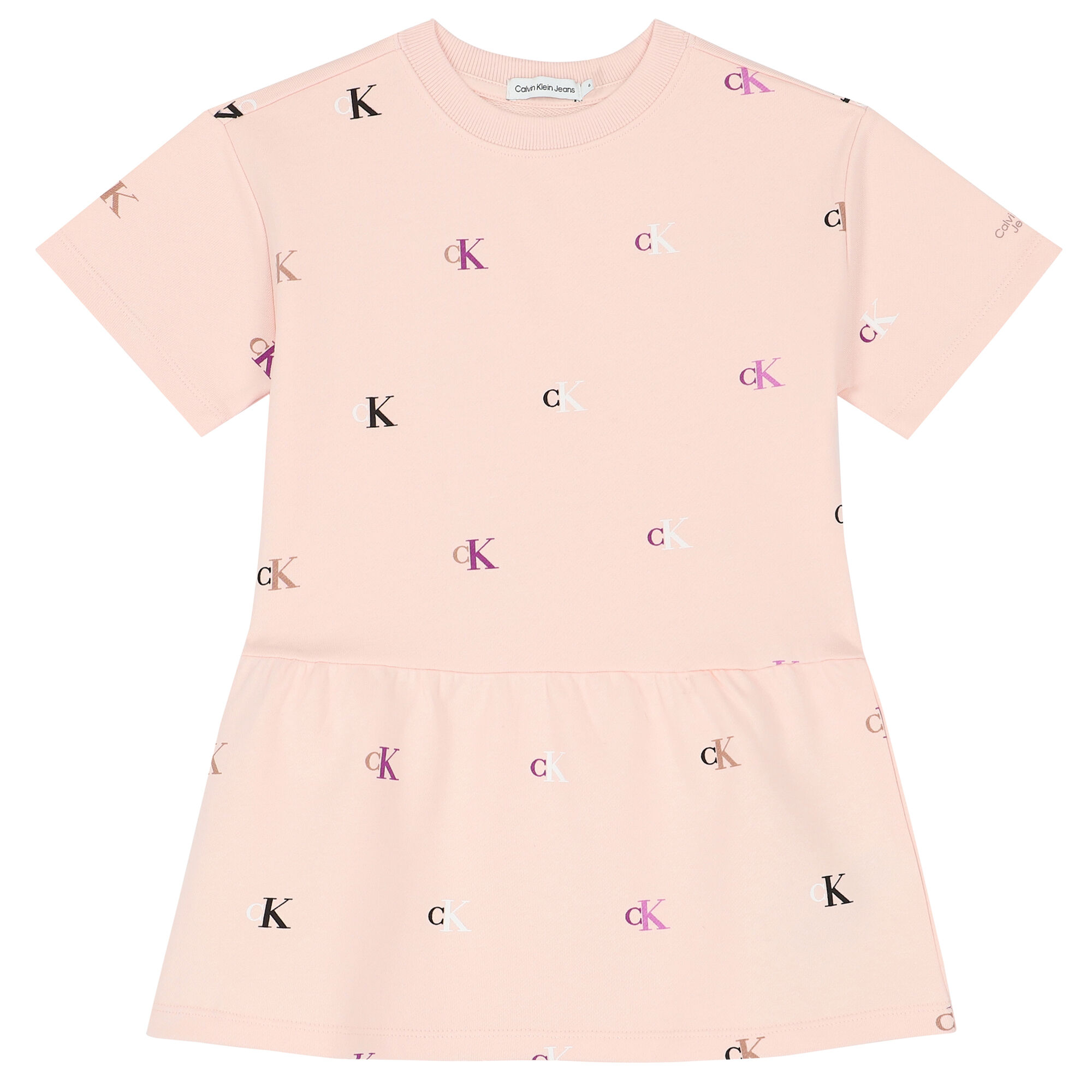 Calvin Klein Girls Pink Logo Dress Junior Couture Kuwait
