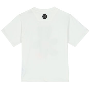 Girls White Logo T-Shirt