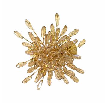 Girls Gold Starburst Crystal Hair Clip