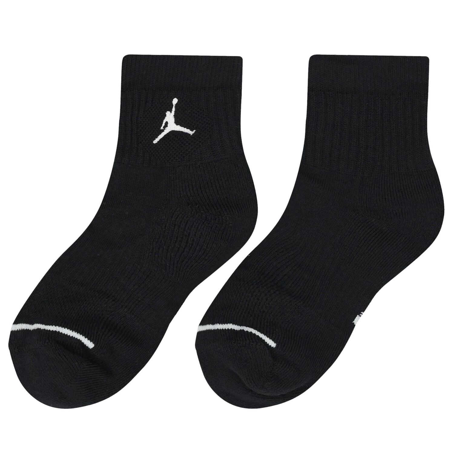 Black Jordan Logo Socks ( 3-Pack ), 1, hi-res