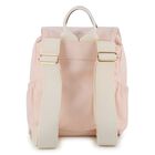 Girls Pink Canvas Backpack, 1, hi-res