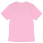 Girls Pink Logo T-Shirt, 5, hi-res