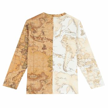 Boys Geo Map Print Logo Top