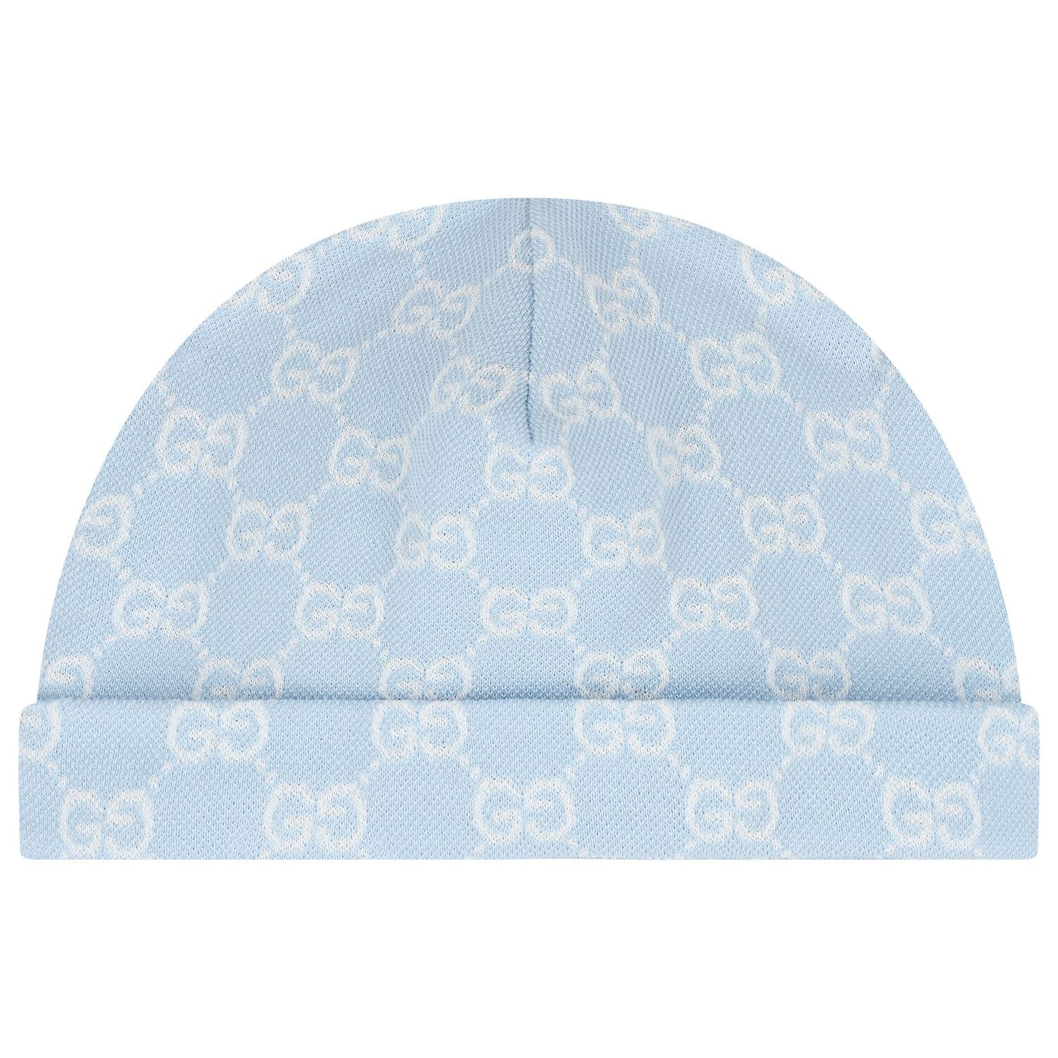 Baby Boys Blue GG Logo Romper Gift Set, 1, hi-res