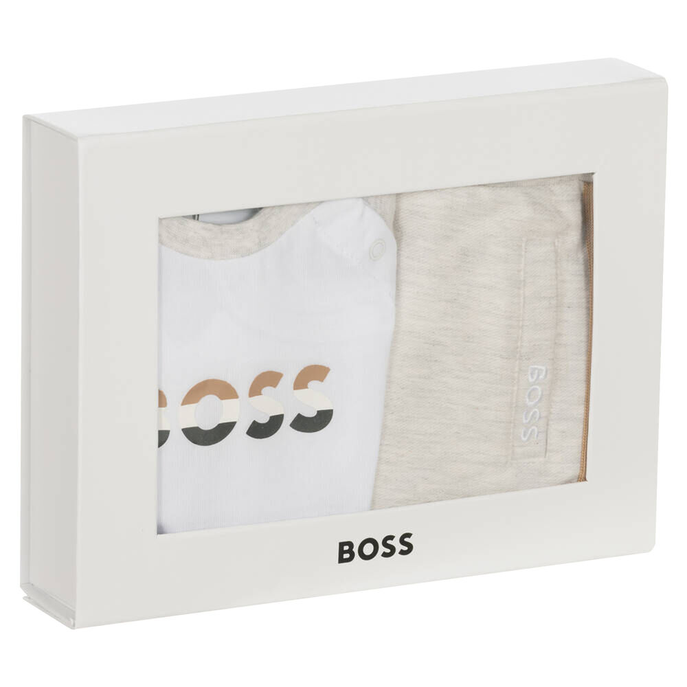 Diesel Baby Boys Logo Short Set in Ivory main image 0