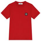 Boys Red Logo T-Shirt, 2, hi-res