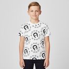 Boys White & Navy Blue Logo T-Shirt, 1, hi-res