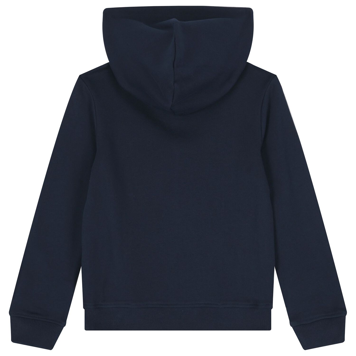 Boys Navy Blue Logo Hooded Top, 1, hi-res