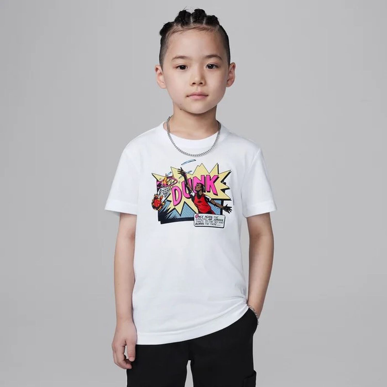 White Air Jordan Comics T-Shirt, 1, hi-res