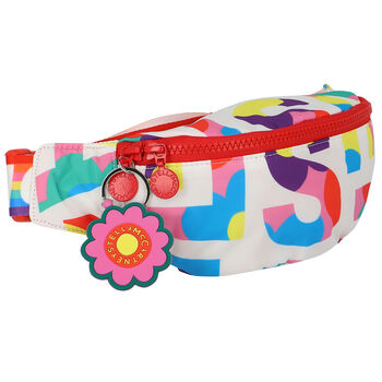حقيبة حزام بالشعار متعدد الألوان للبنات