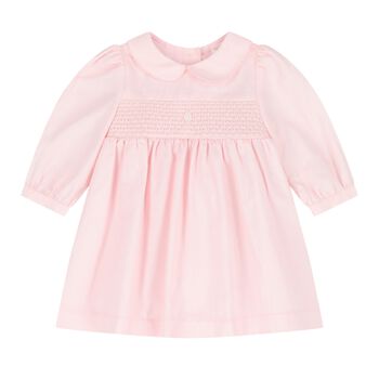 Baby Girls Pink Smocked Dress